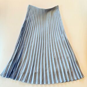 J.Crew Gwyneth Pleated Slip Skirt - Size Small light blue